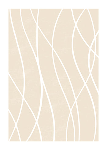 Poster White Line Art