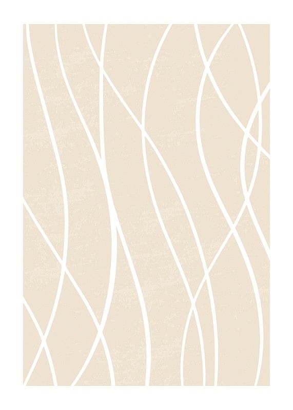 Poster White Line Art