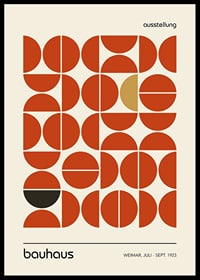 Grafisk illustration med röda geometriska former och beige bakgrund-0
