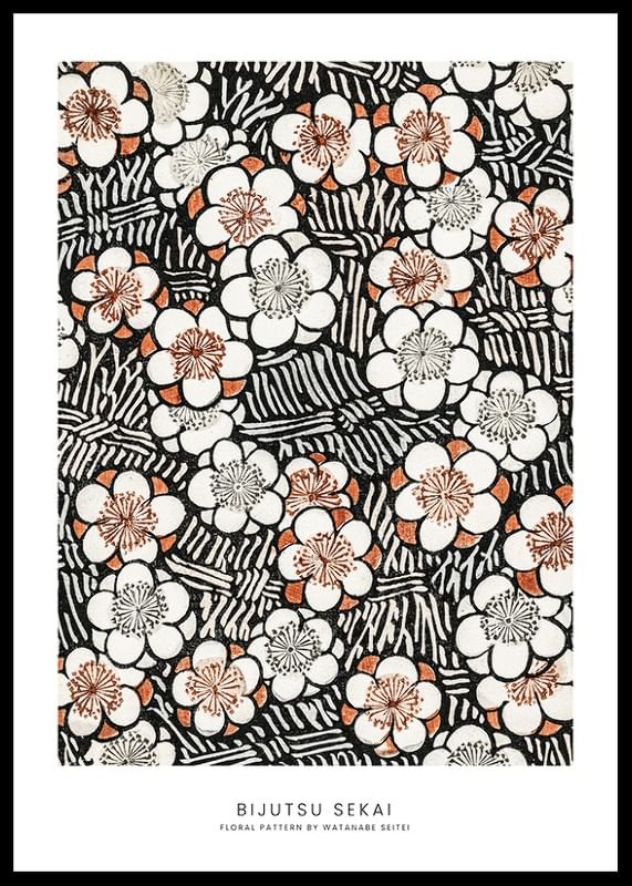 Floral Pattern By Watanabe Seitei-12