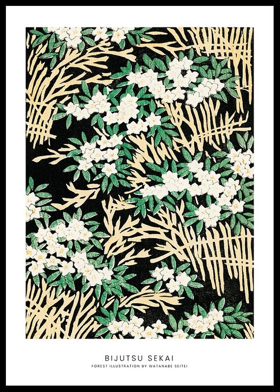 Forest Illustration By Watanabe Seitei-12