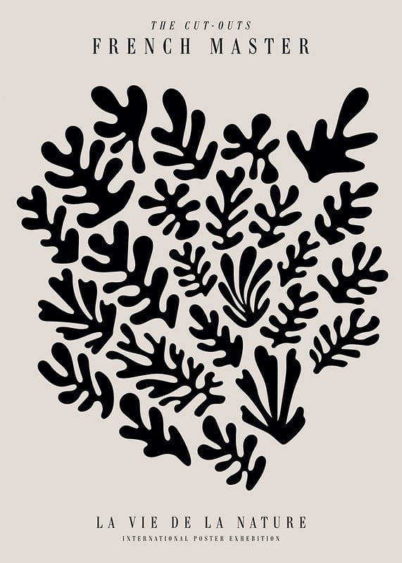  Cutout Feuilles Noires