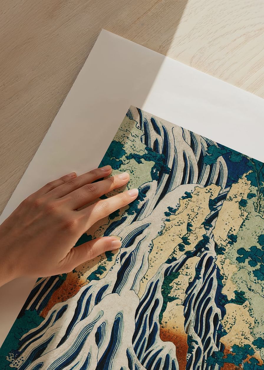 Kirifuri Waterfall By Katsushika Hokusai-12