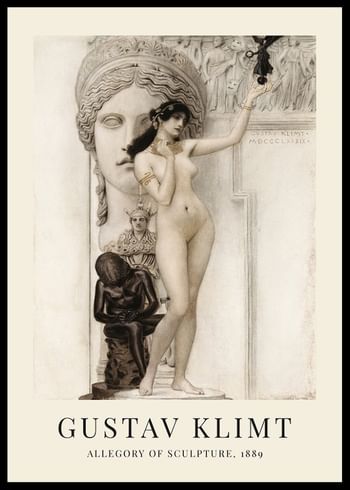 Poster Allegory Of Sculpture By Gustav Klimt