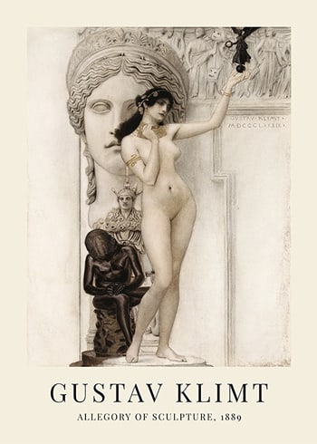 Poster Allegory Of Sculpture By Gustav Klimt