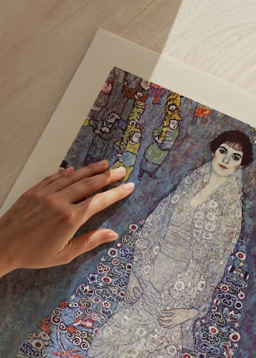 Portrait Of Baroness By Gustav Klimt-12