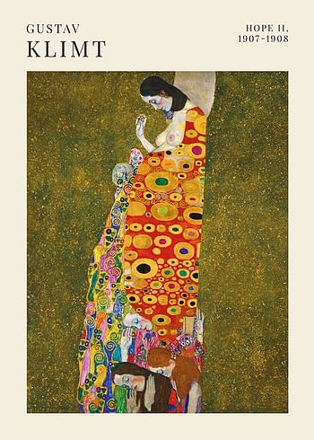 Plakat Hope II By Gustav Klimt