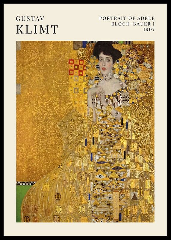 Portrait Of Adele By Gustav Klimt-12