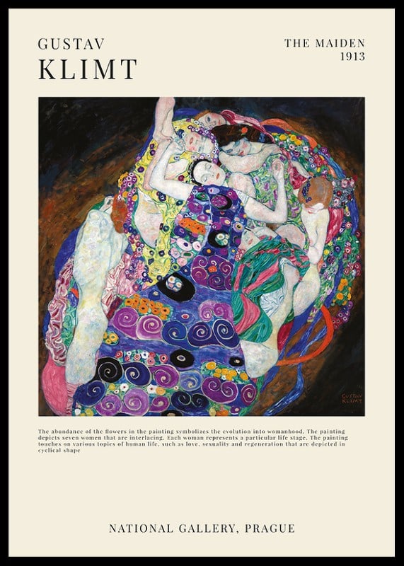 The Maiden By Gustav Klimt-12