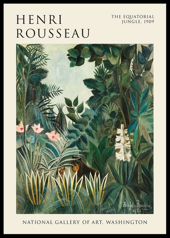 The Equatorial Jungle By Henri Rousseau-12