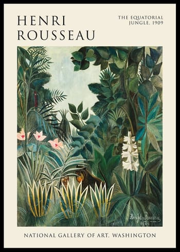 Poster The Equatorial Jungle By Henri Rousseau