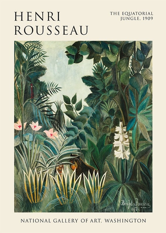 The Equatorial Jungle By Henri Rousseau-12