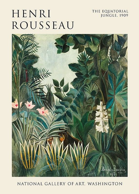 The Equatorial Jungle By Henri Rousseau-12