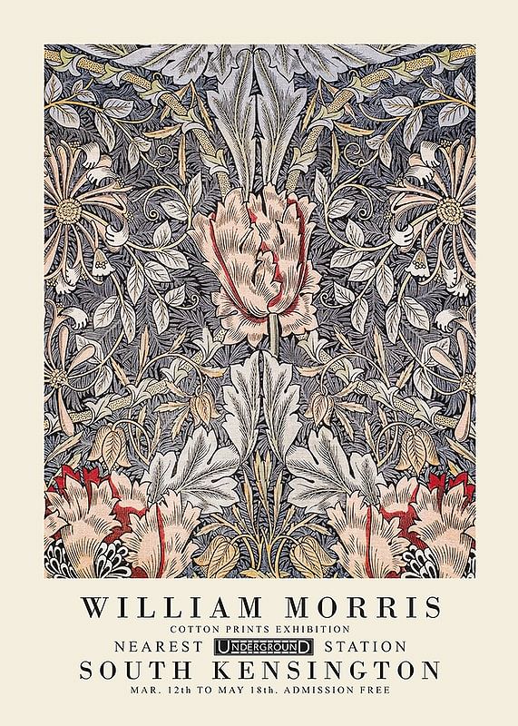 Poster William Morris Honeysuckle