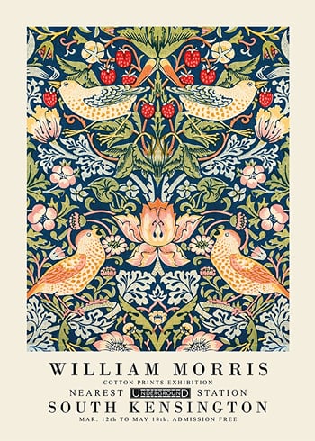 Poster William Morris Strawberry Thief