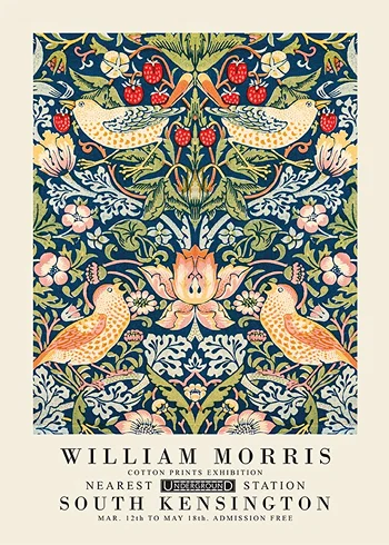 Poster William Morris Strawberry Thief