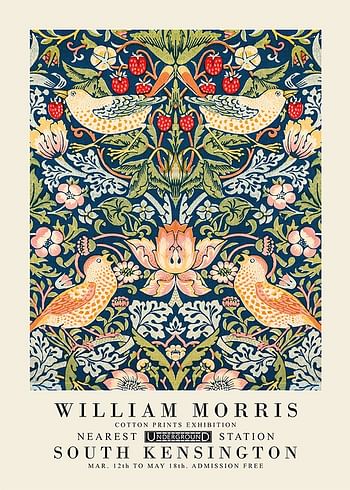 Poster William Morris Strawberry Thief