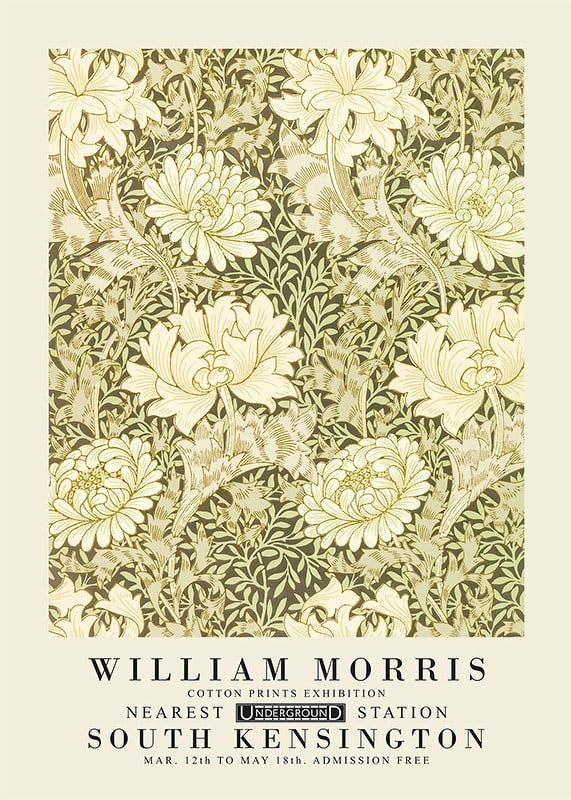 Plakāts William Morris Chrysanthemum