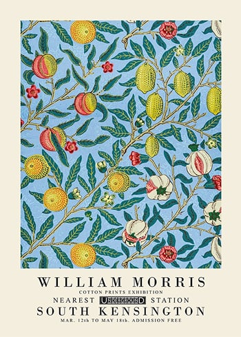 Poster William Morris Four Fruits