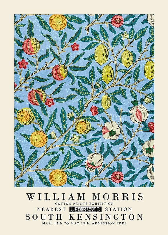 Poster William Morris Four Fruits