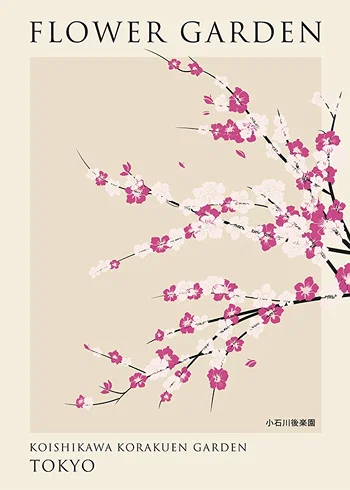 Poster Flower Garden Tokyo