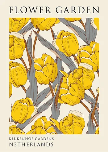 Poster Flower Garden Kaukenhof