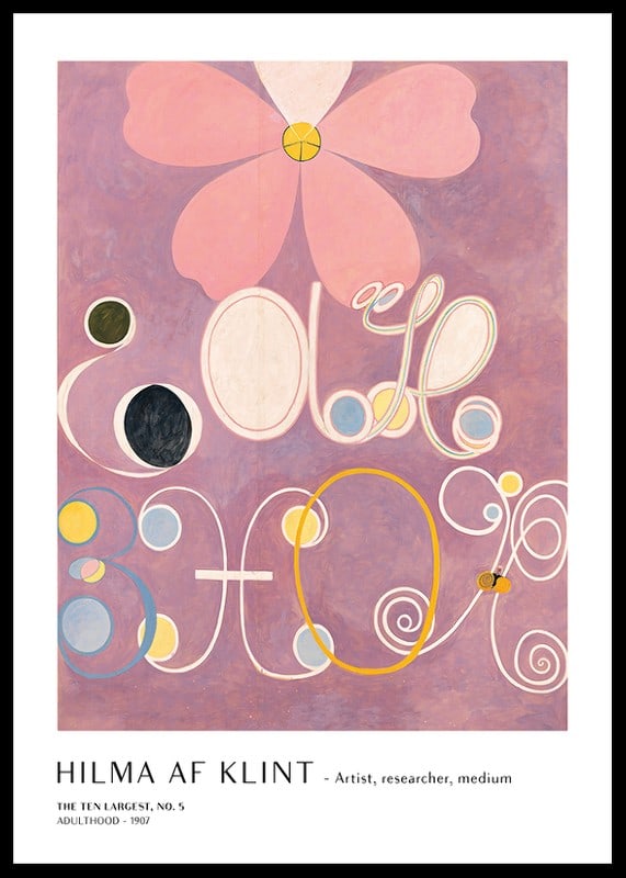 Abstrakt komposition med pastellfärgade former av Hilma af Klint-12