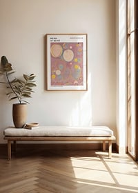 Abstrakta cirklar och spiraler i pastelltoner av Hilma af Klint-2