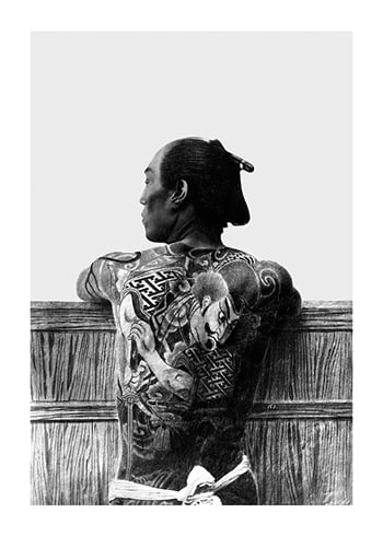 Poster Man With Tattoo By Kusakabe Kimbei