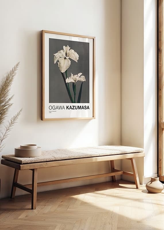Plakāts White Iris Kæmpferi By Kazumasa Ogawa crossfade