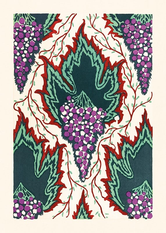 Plakāts Grape Pattern by E. A. Seguy