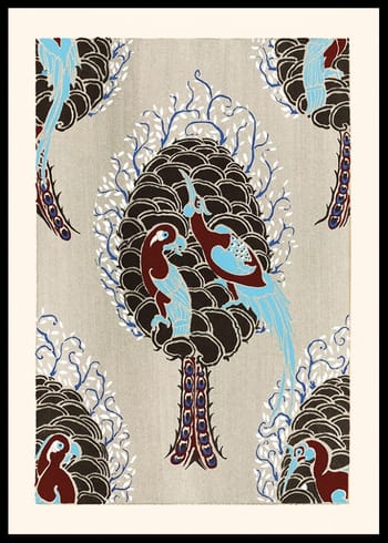 Poster Bird Pattern by E. A. Seguy