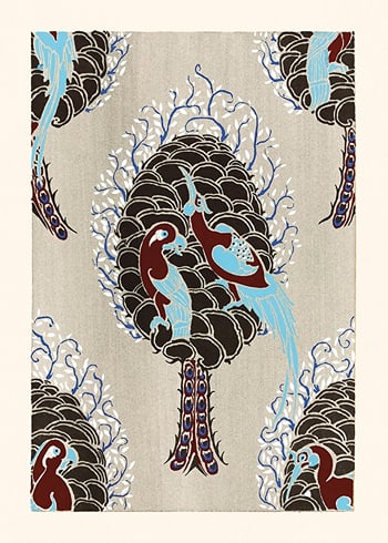 Poster Bird Pattern by E. A. Seguy