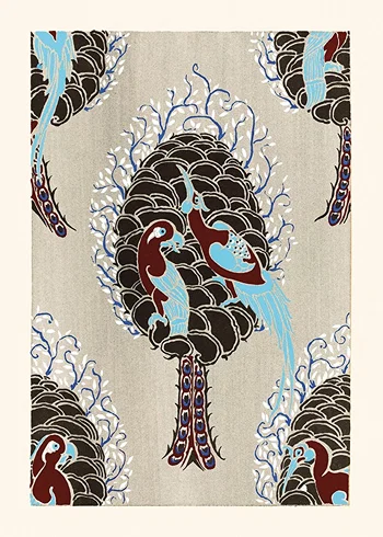 Poster Bird Pattern by E. A. Seguy