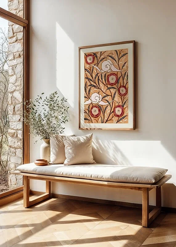 Decorative floral pattern in warm tones by E. A. Seguy-12
