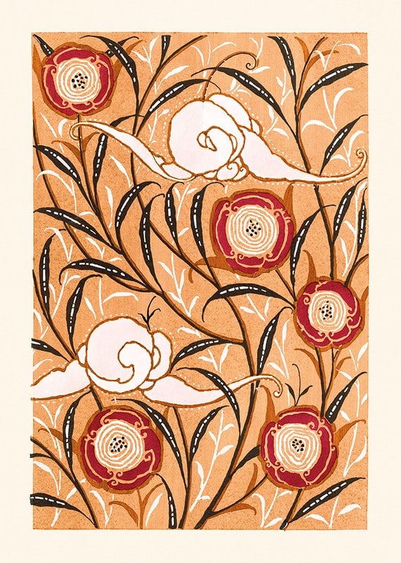 Plakāts Flower Pattern No.3 by E. A. Seguy
