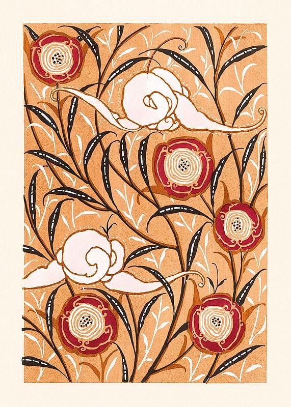 Plagát Flower Pattern No.3 by E. A. Seguy