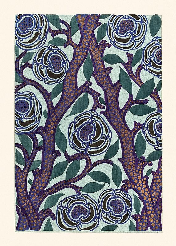 Plagát Flower Pattern No.4 by E. A. Seguy