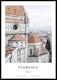 Photograph of Florence Cathedral with terracotta roof and city view-0