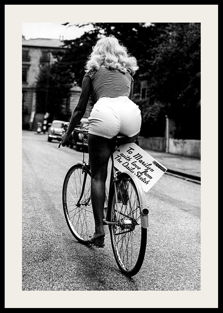 Marilyn Monroe Riding Bicycle-12