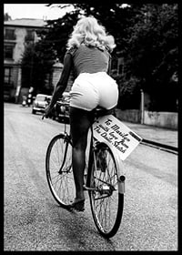 Marilyn Monroe Riding Bicycle-6