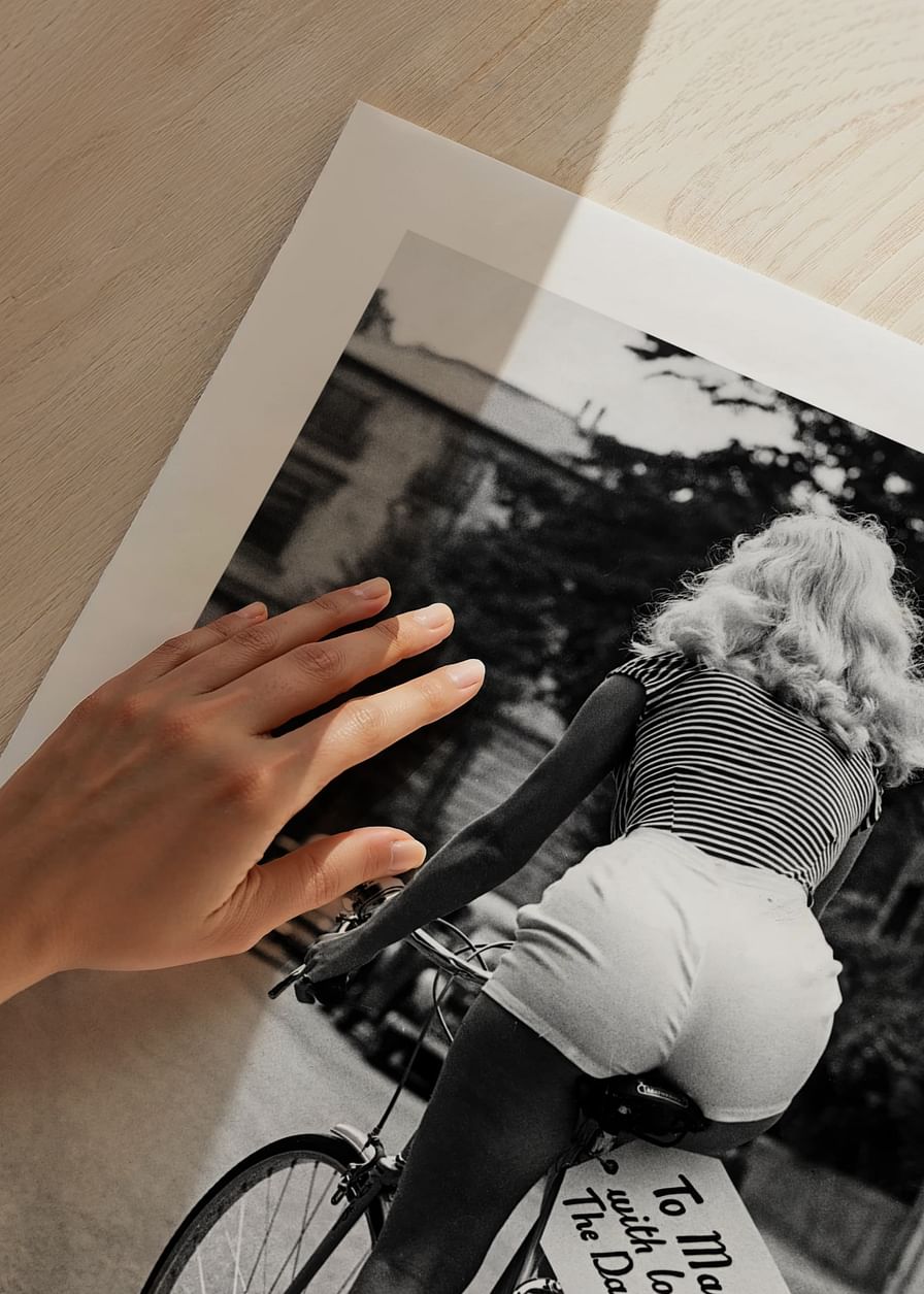 Marilyn Monroe Riding Bicycle-12