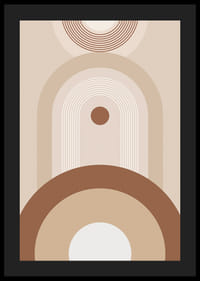 Abstraktné geometrické tvary v béžových a hnedých tónoch-4