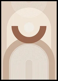 Abstrakta geometriska former i beige och bruna nyanser-6