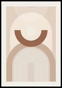 Abstrakta geometriska former i beige och bruna nyanser-2