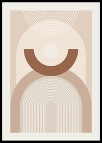 Abstraktné geometrické tvary v béžových a hnedých odtieňoch-2