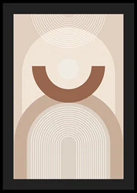 Abstrakta geometriska former i beige och bruna nyanser-4