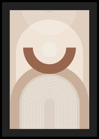 Abstraktné geometrické tvary v béžových a hnedých odtieňoch-4