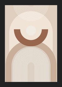 Abstraktné geometrické tvary v béžových a hnedých odtieňoch-5