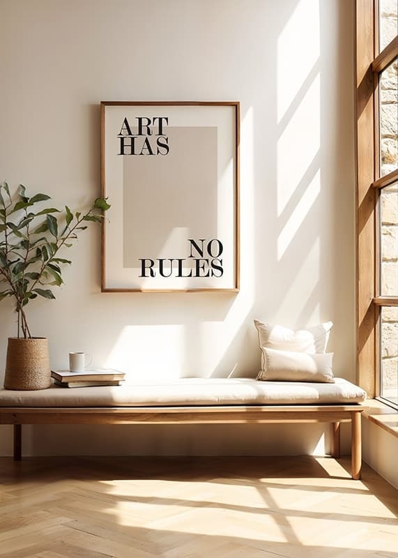Juliste Art Has No Rules crossfade